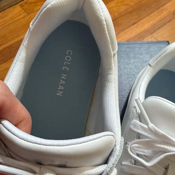 COLE HAAN NIB White Low Top Leather Grand Crosscourt Daily Sneakers Shoes 7 B - Picture 10 of 11